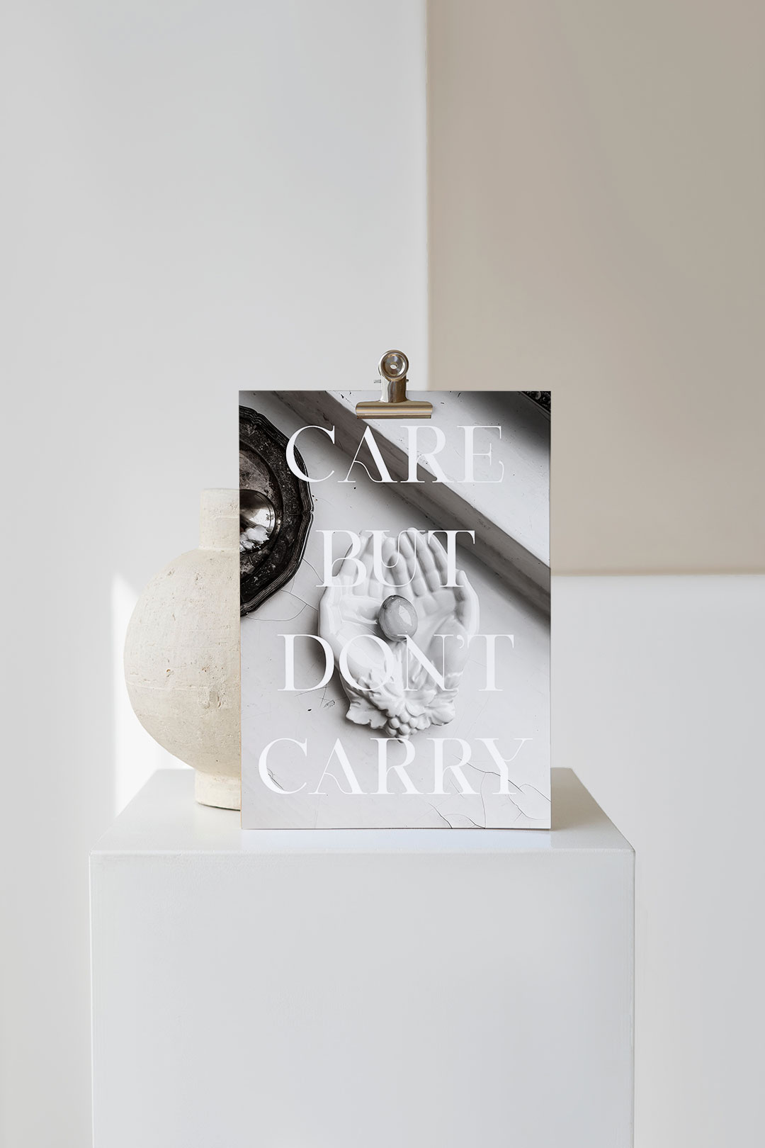 Juliste | Care but don't carry 1